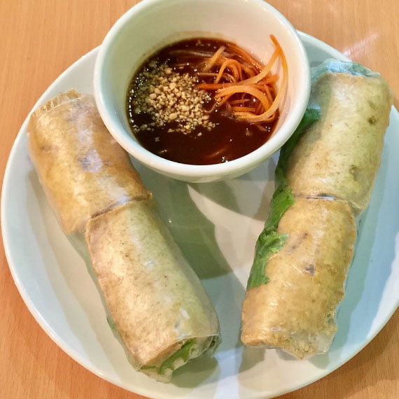 A9. 2 Sumer Roll: Vermicelli, Vegetable & Tofu Rolled in Rice Paper